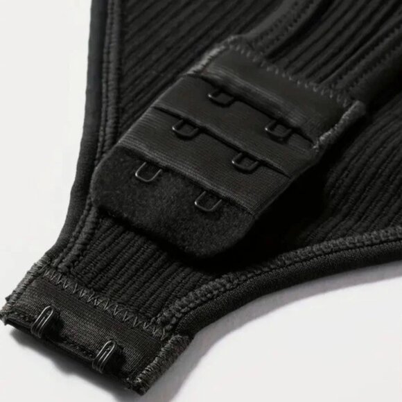 Bundle: Round Neck Hollow Chest Sexy Bodysuit | XS | Form-Fitting Stretch NWOT - Picture 8 of 11